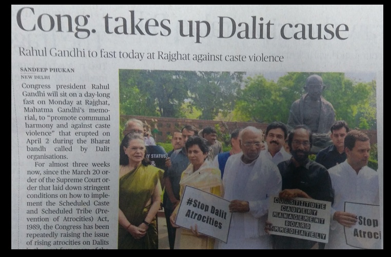 Cong protest for Dali cause The Hindu-08-04-2018